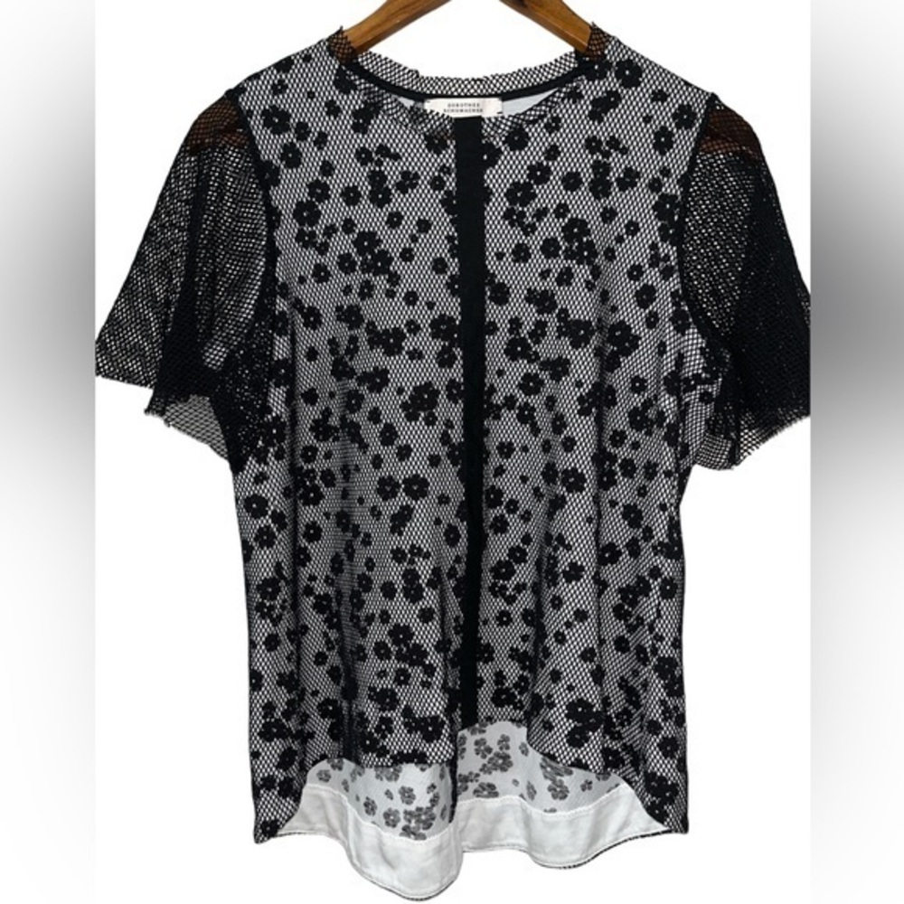 Dorothee Schumacher Net layered floral top